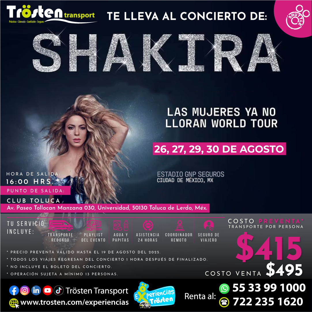 shakira trosten transport