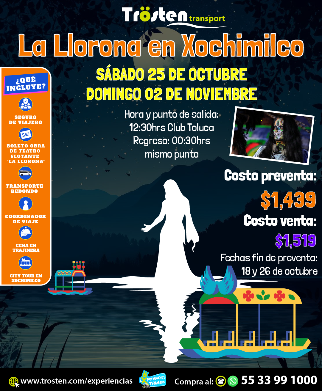 La Llorona en Xochimilco