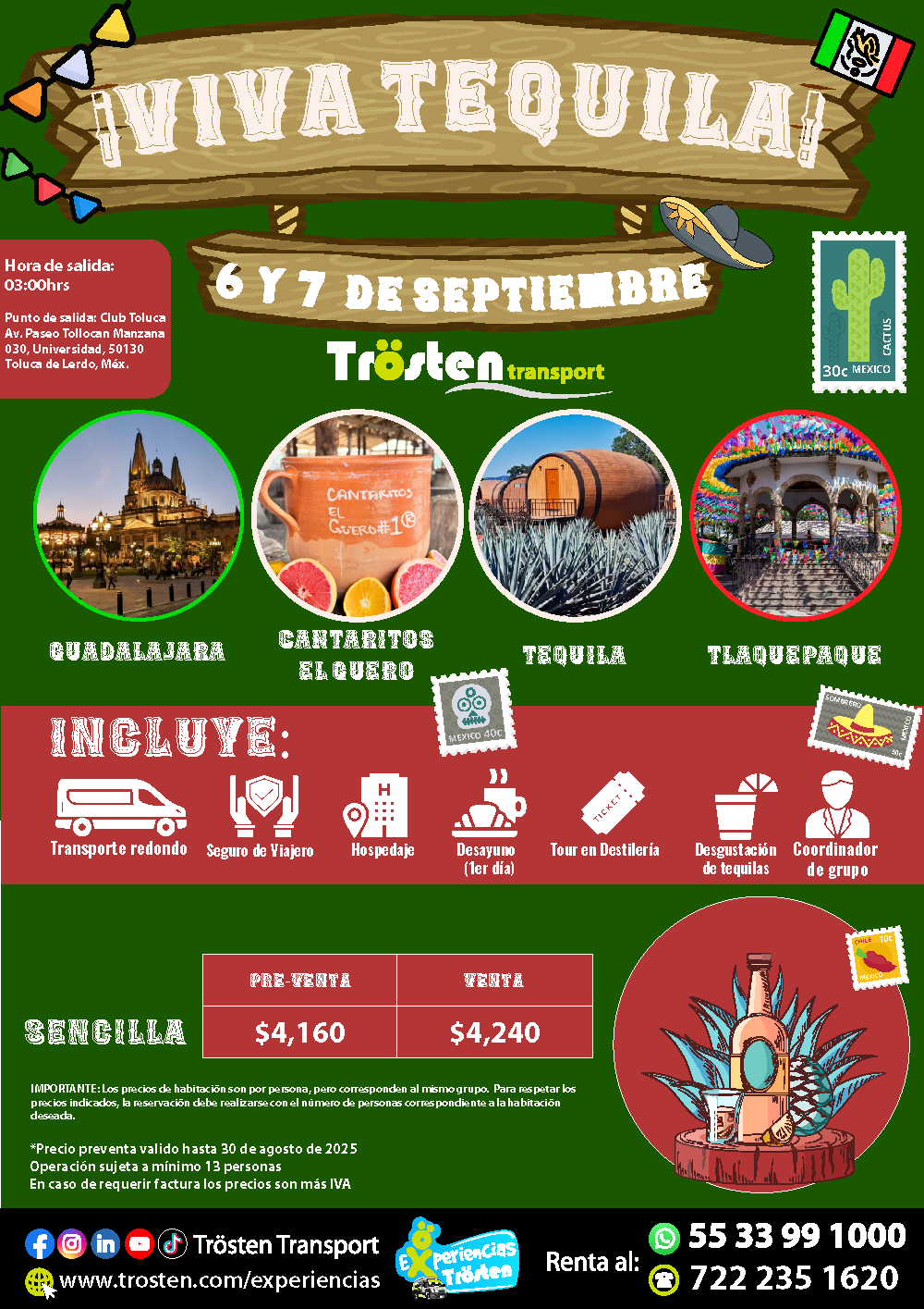 viva tequila trosten habitacion sencilla